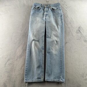 Vintage Levis Denim Jeans 32x30 (Fits 30x30) Light Wash Orange Tab Canada Y2K